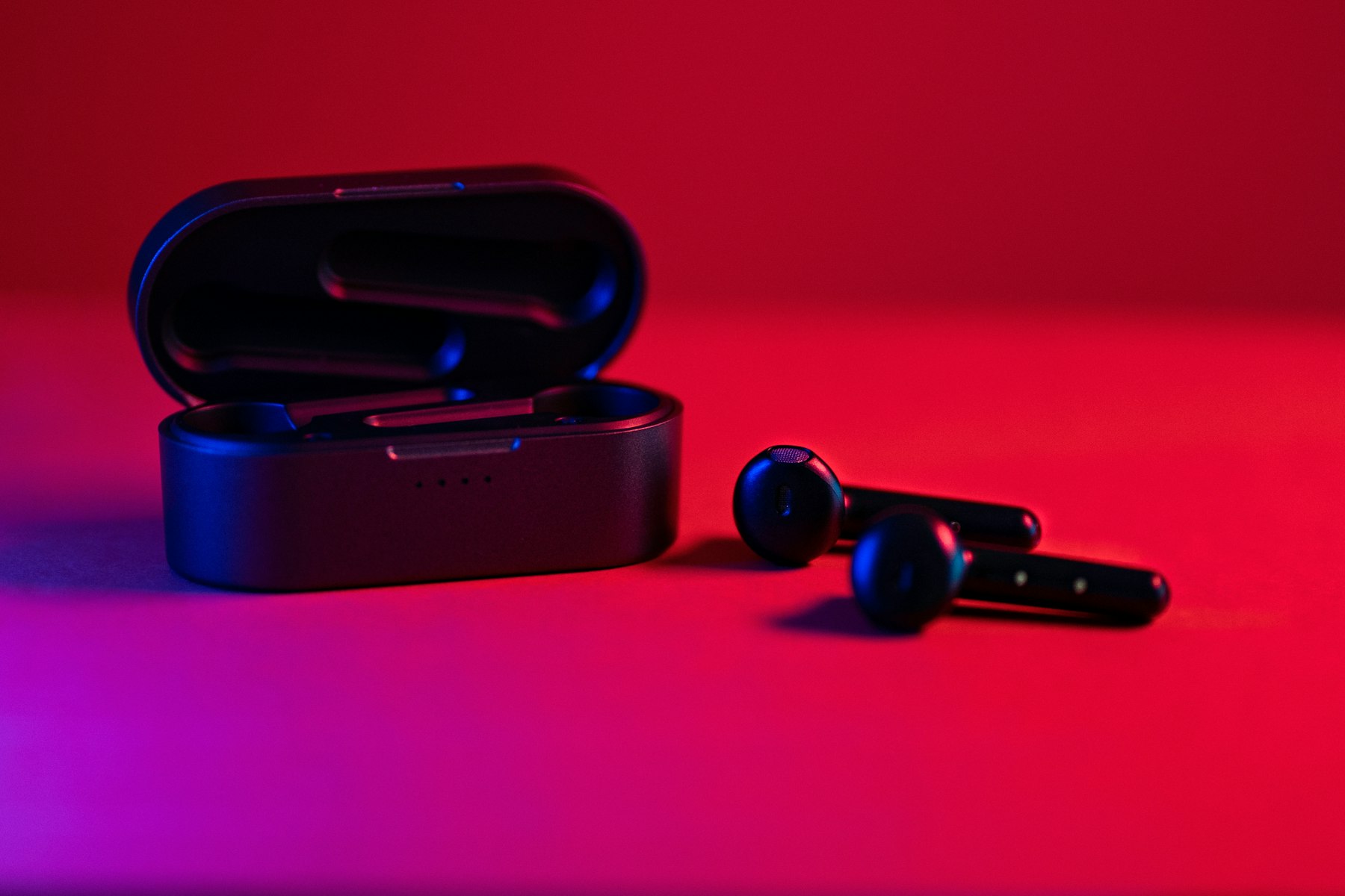 AirPods on a clean white surface